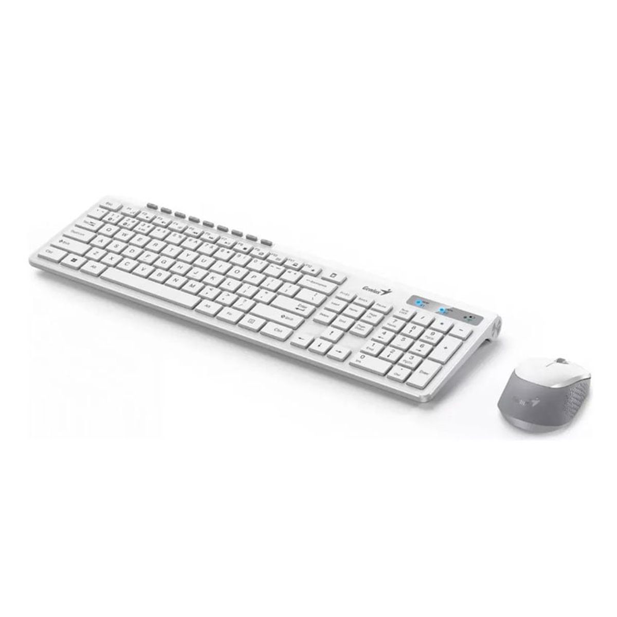 GENIUS GX - Teclado Mouse Genius SlimStar 8230 Wireless/Bluetooth Multimodal Blanco