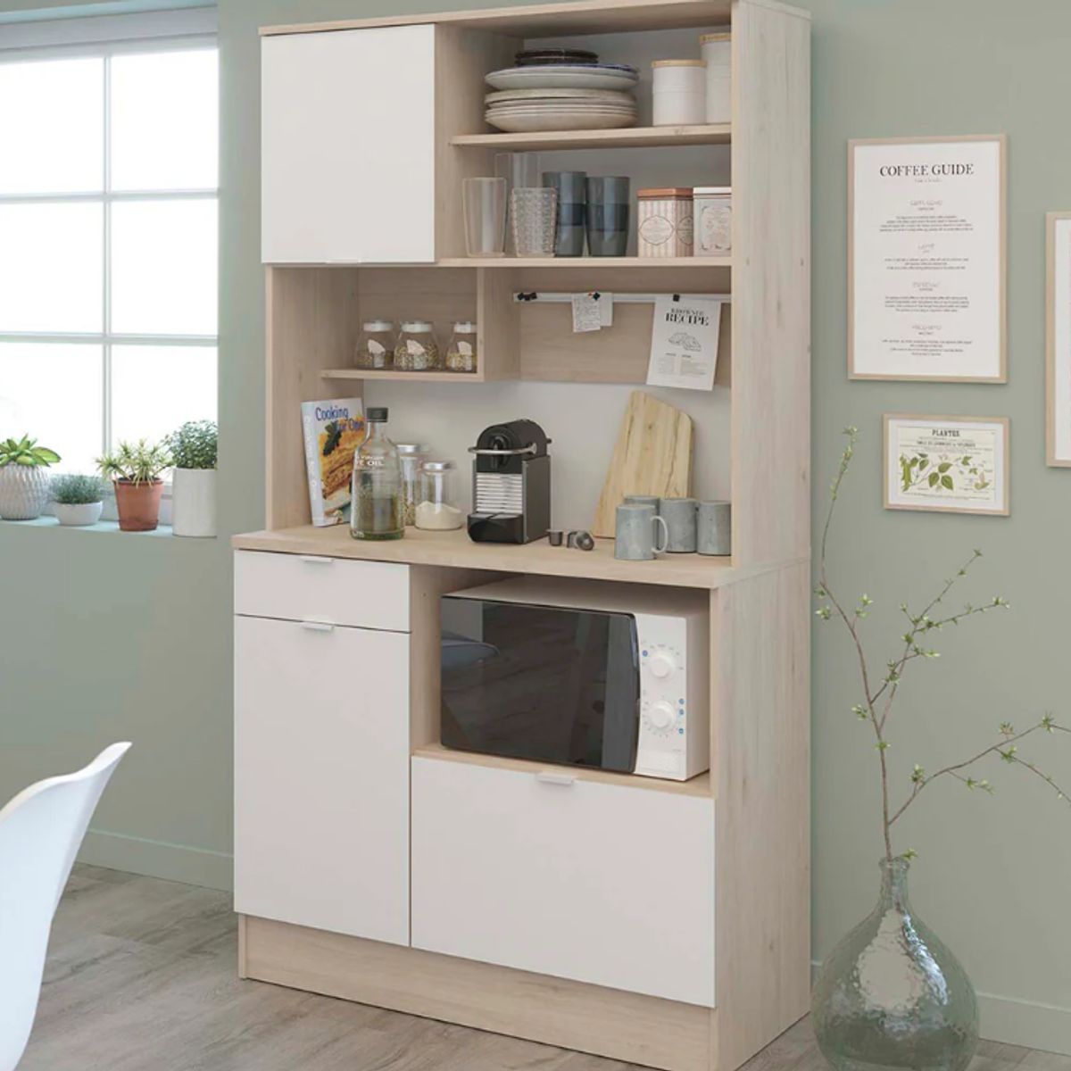 NACION MUEBLES - ALACENA NACION MUEBLES TIMOTEO COLOR MADERA