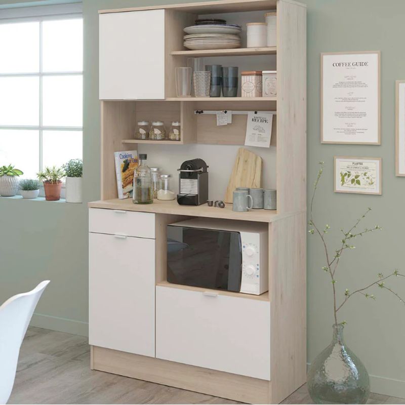 NACION MUEBLES - ALACENA NACION MUEBLES TIMOTEO COLOR MADERA