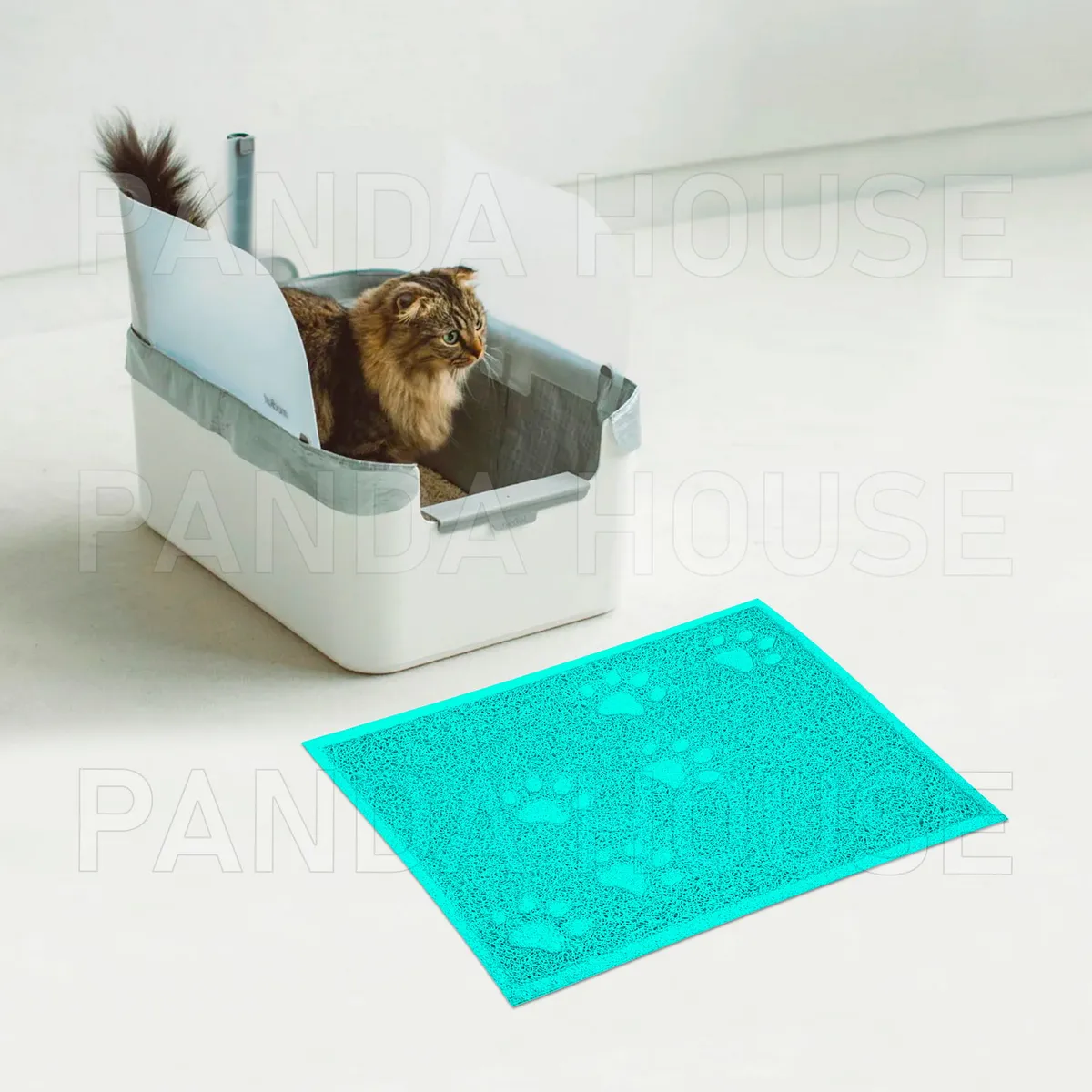 SM - TAPETE PARA MASCOTAS TURQUESA 40X30CM