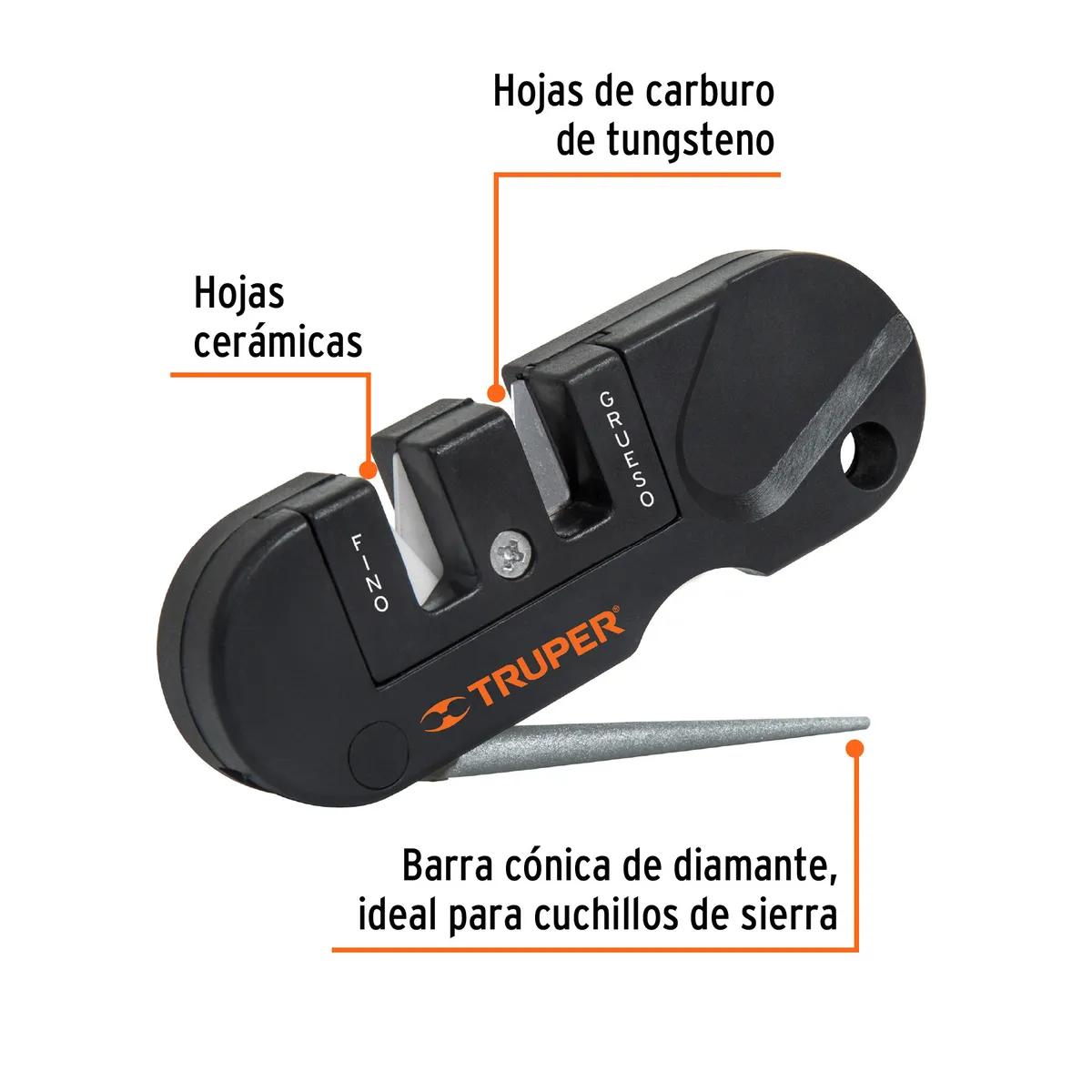 TRUPER - Afilador de cuchillos de bolsillo Truper