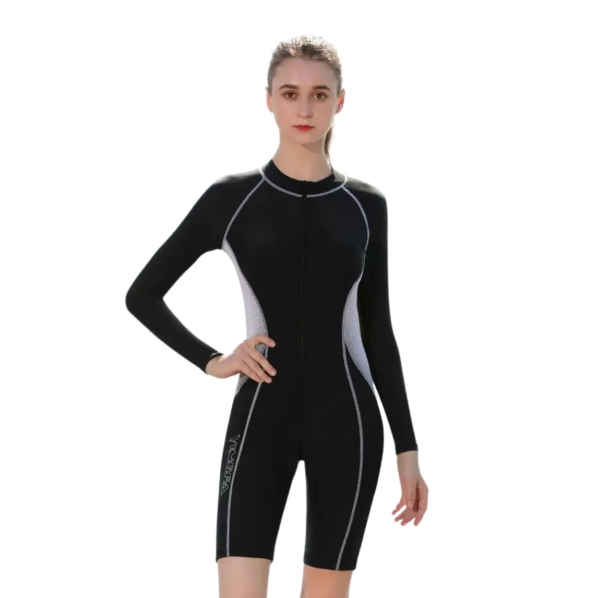 GENERICO - Traje De Baño YINGFA Kneeskin Manga Larga