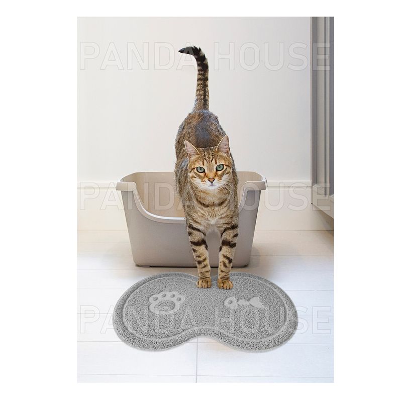 SM - TAPETE PARA MASCOTAS GRIS 45X26CM