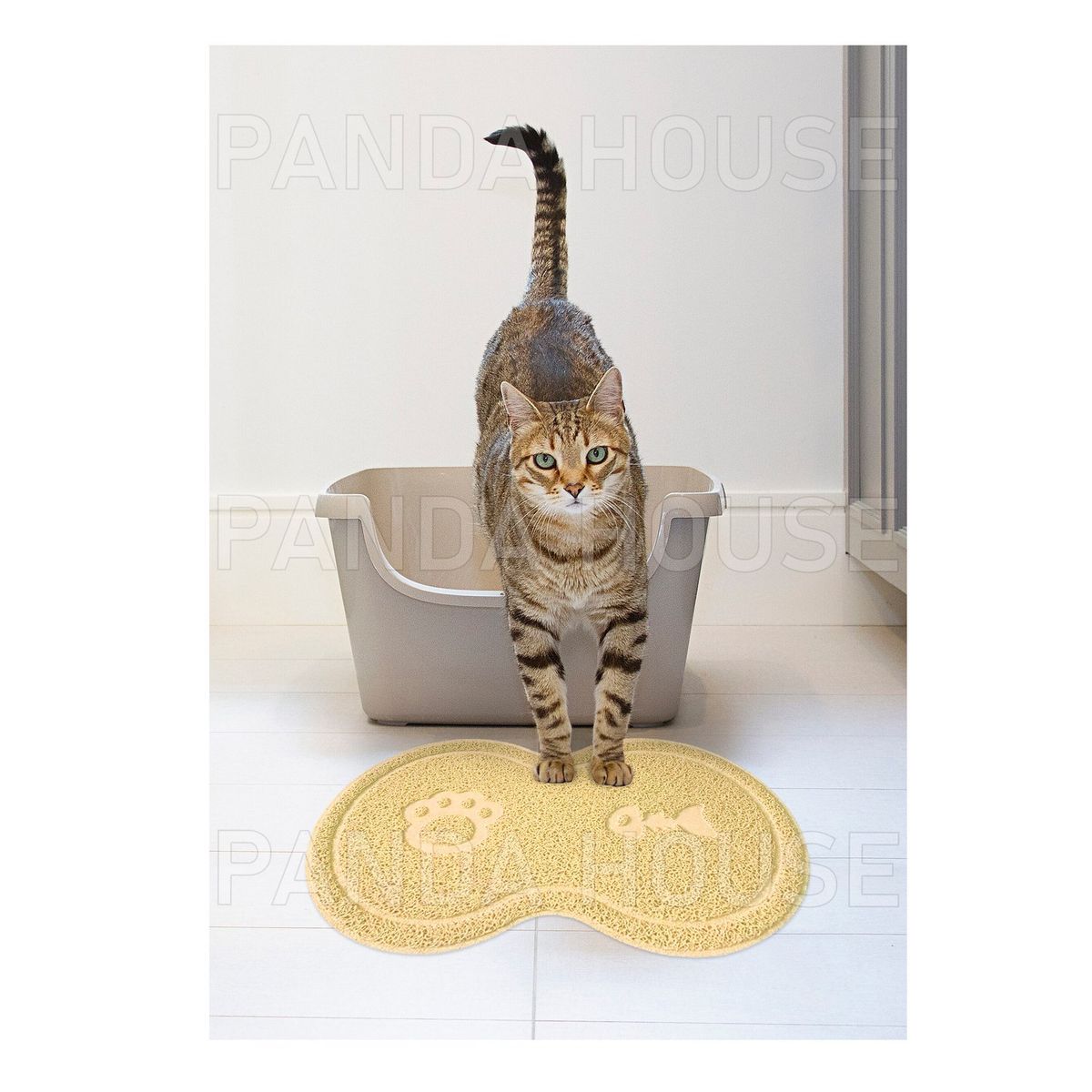 SM - TAPETE PARA MASCOTAS CREMA 45X26CM