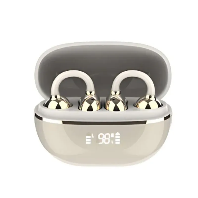 LDNIO - Audifonos Auriculares Con Clip Para Oreja Ldnio T09 Bluetooth Gold