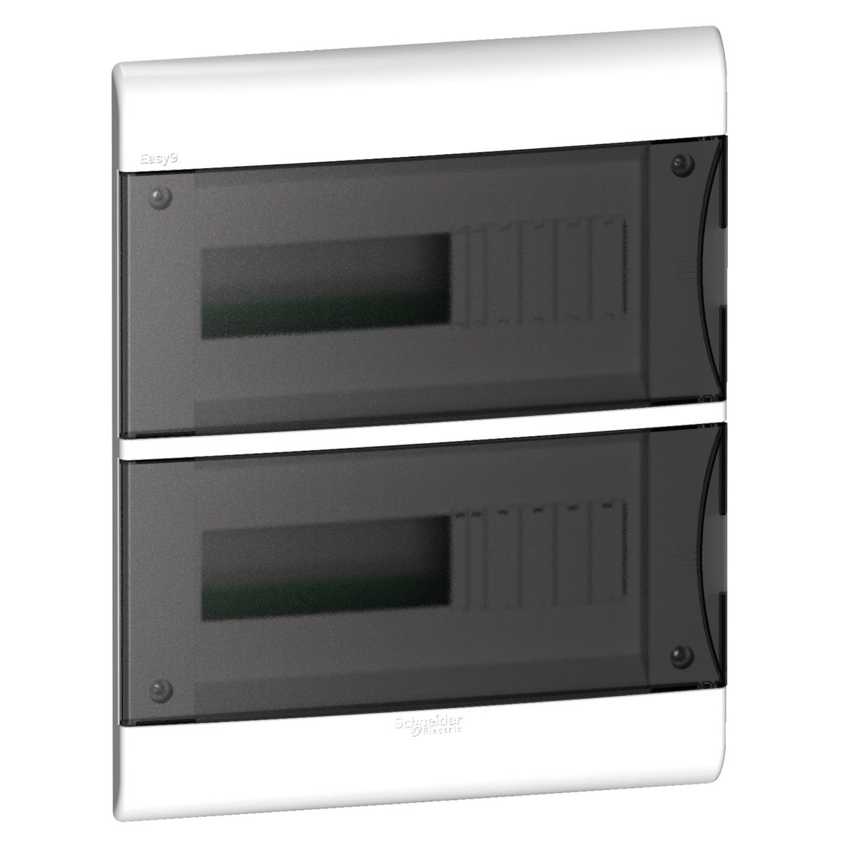 SCHNEIDER ELECTRIC - Tablero eléctrico empotrable 24 polos, tapa fume EZ9E3424 Schneider