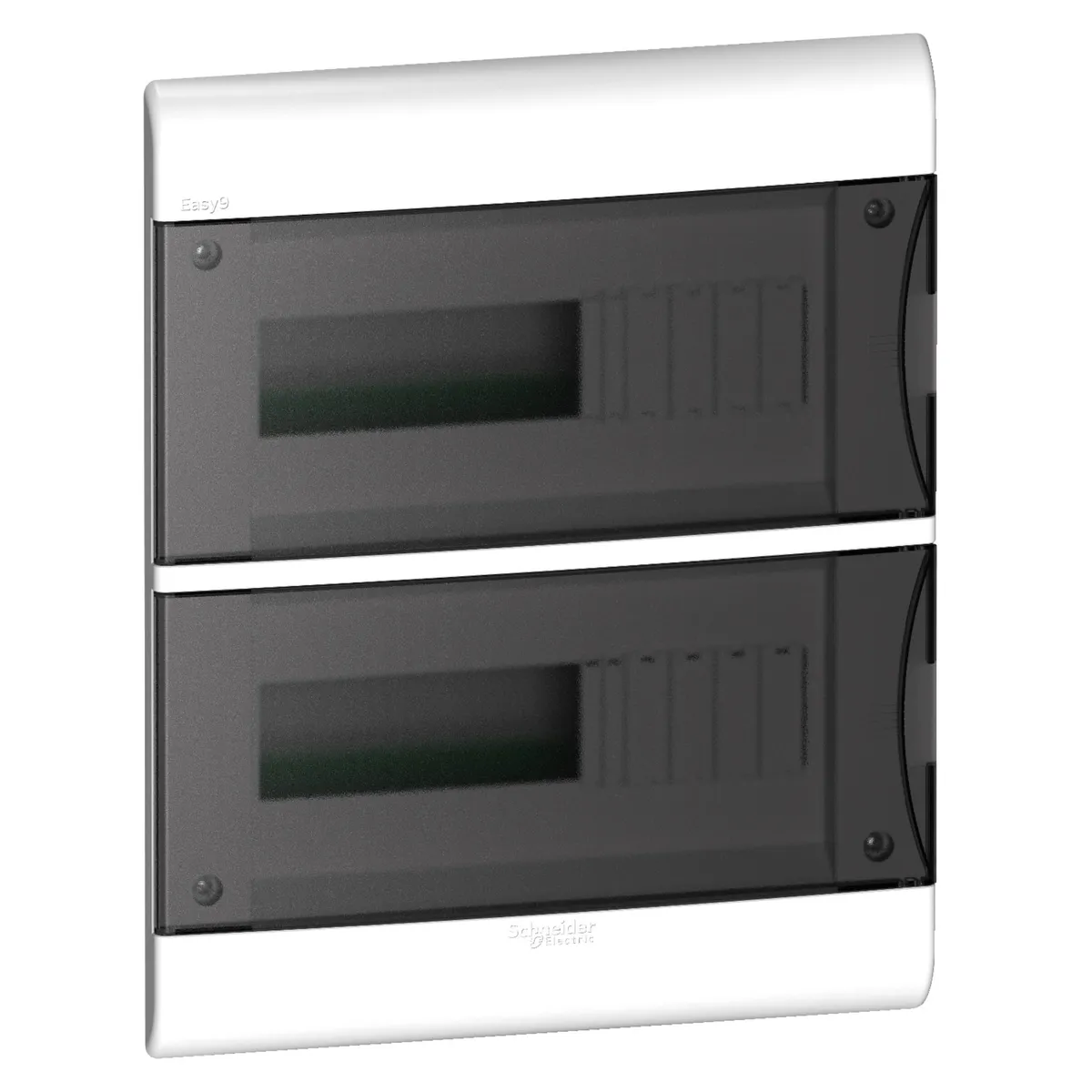 SCHNEIDER ELECTRIC - Tablero eléctrico empotrable 24 polos, tapa fume EZ9E3424 Schneider