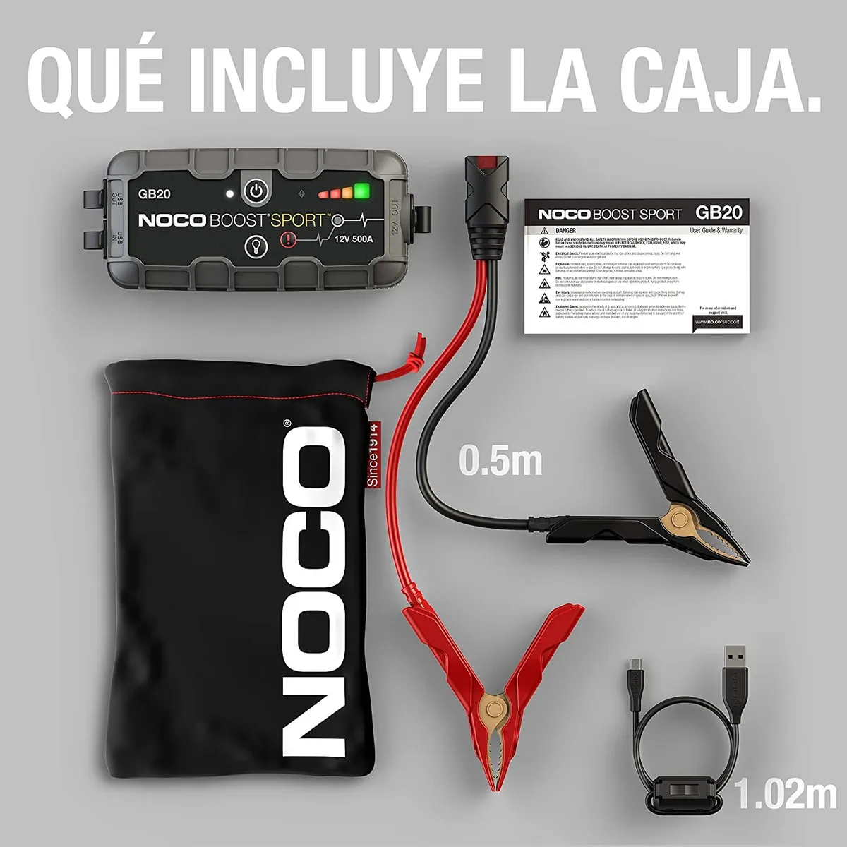 NOCO - Arrancador de Batería Portátil NOCO GB20