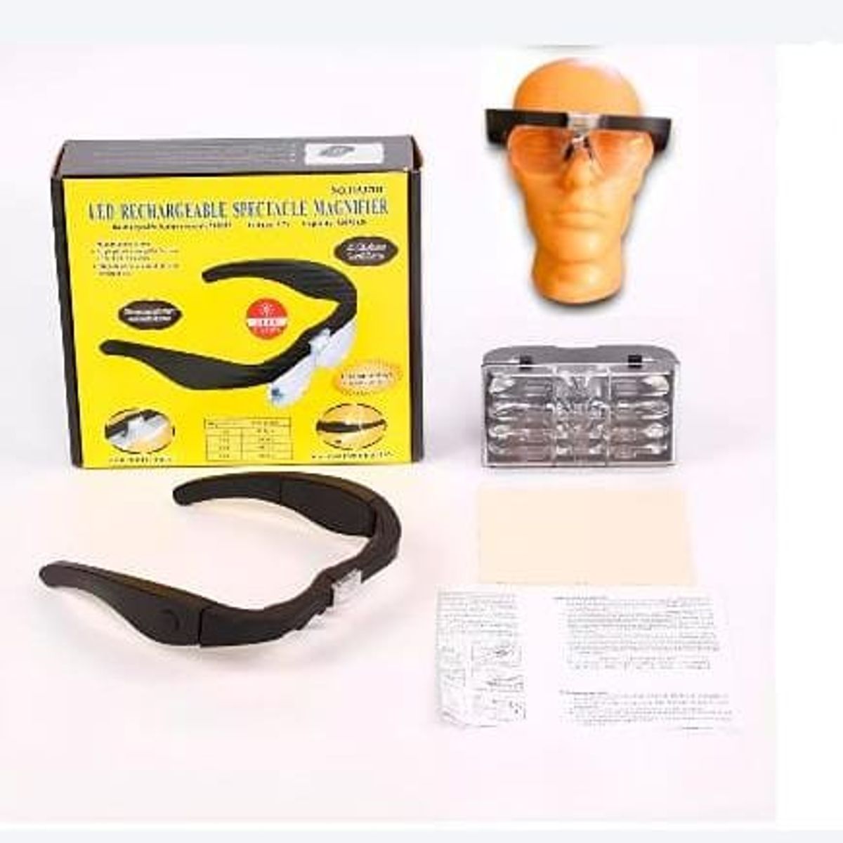 GENERICO - Recargable Con 4 Lentes 5x,3.5,2.5,1.5 De Led