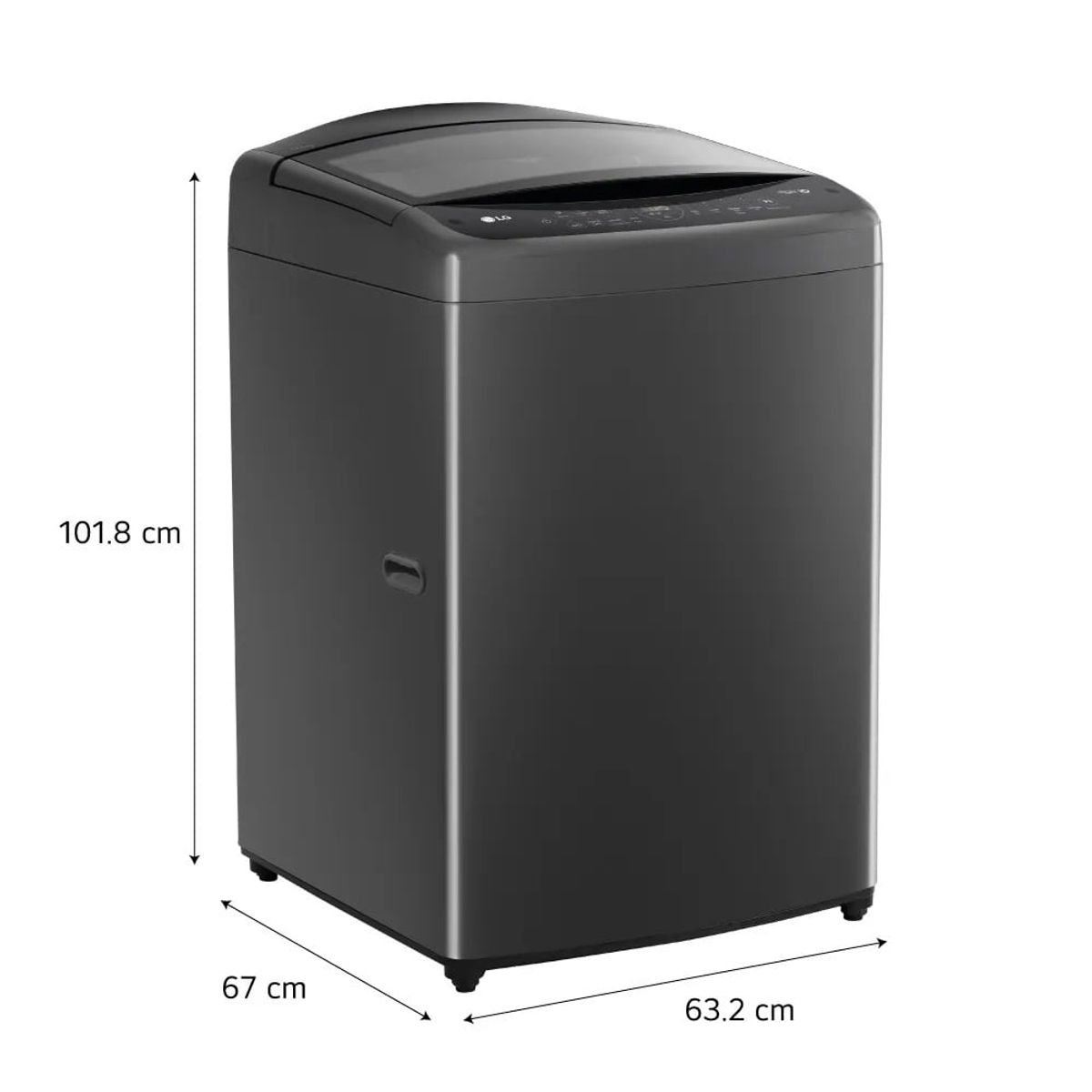 LG - Lavadora LG 17 Kg AI DD Carga Superior Negro Claro WT17BV6