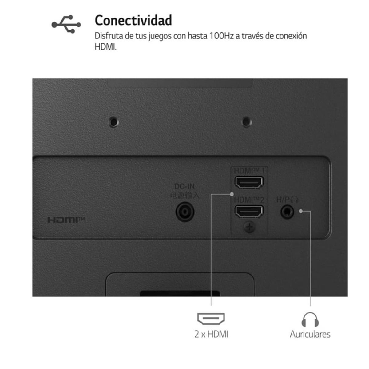 LG - Monitor LG Led IPS 24MS500-B 23.8 1920 X 1080 100HZ 2 HDMI