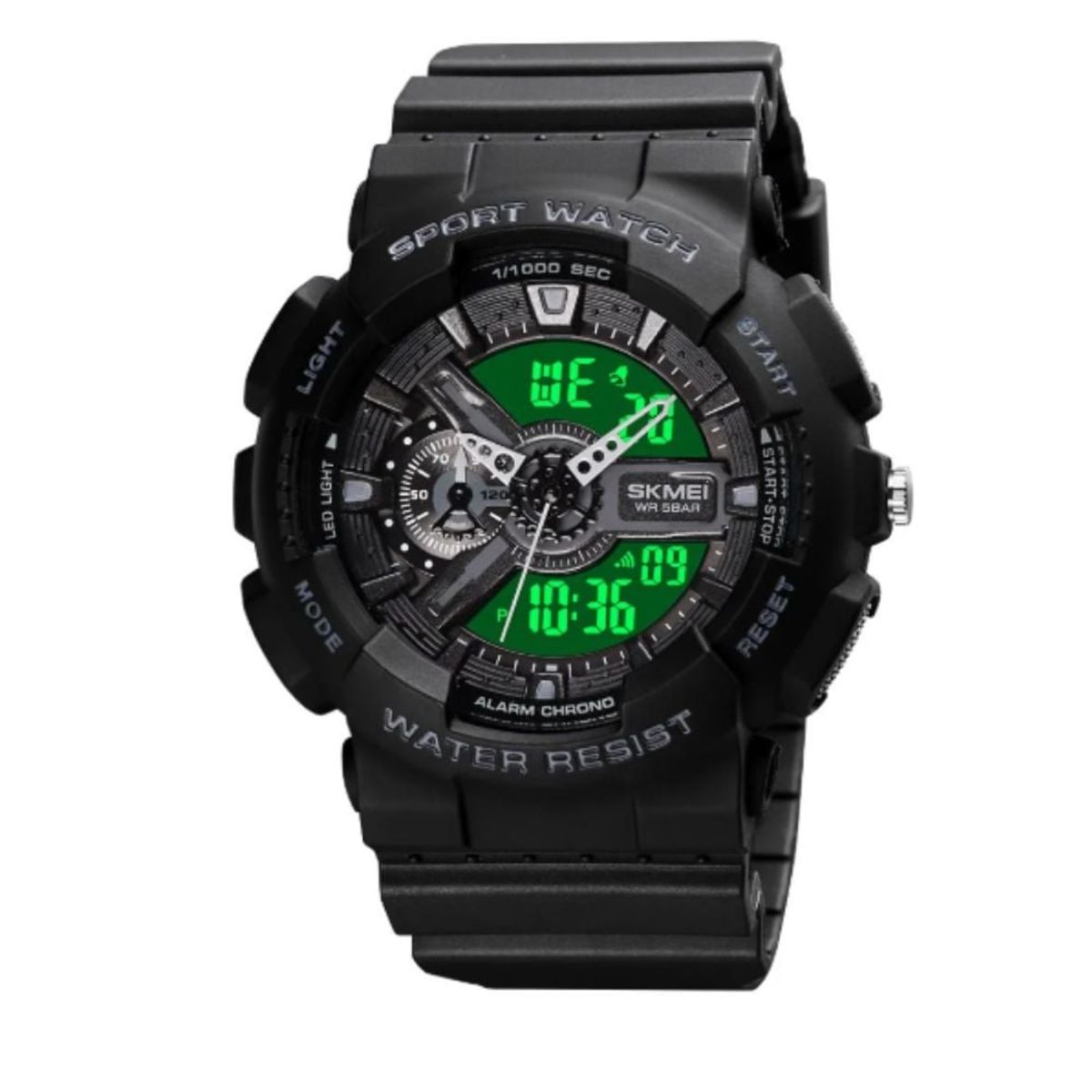 SKMEI - Reloj Skmei 1688 Deportivo 5 atm Dual Time