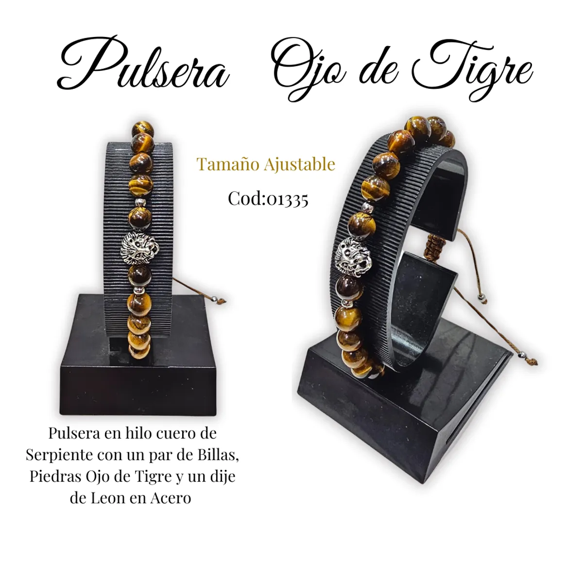 GENERICO - Pulsera en Piedra Ojo de Tigre