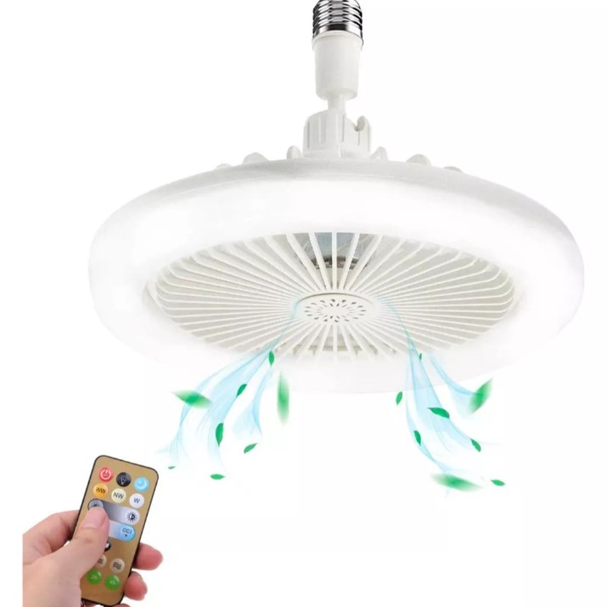 GENERICO - Foco Ventilador de Techo Led con Control Remoto