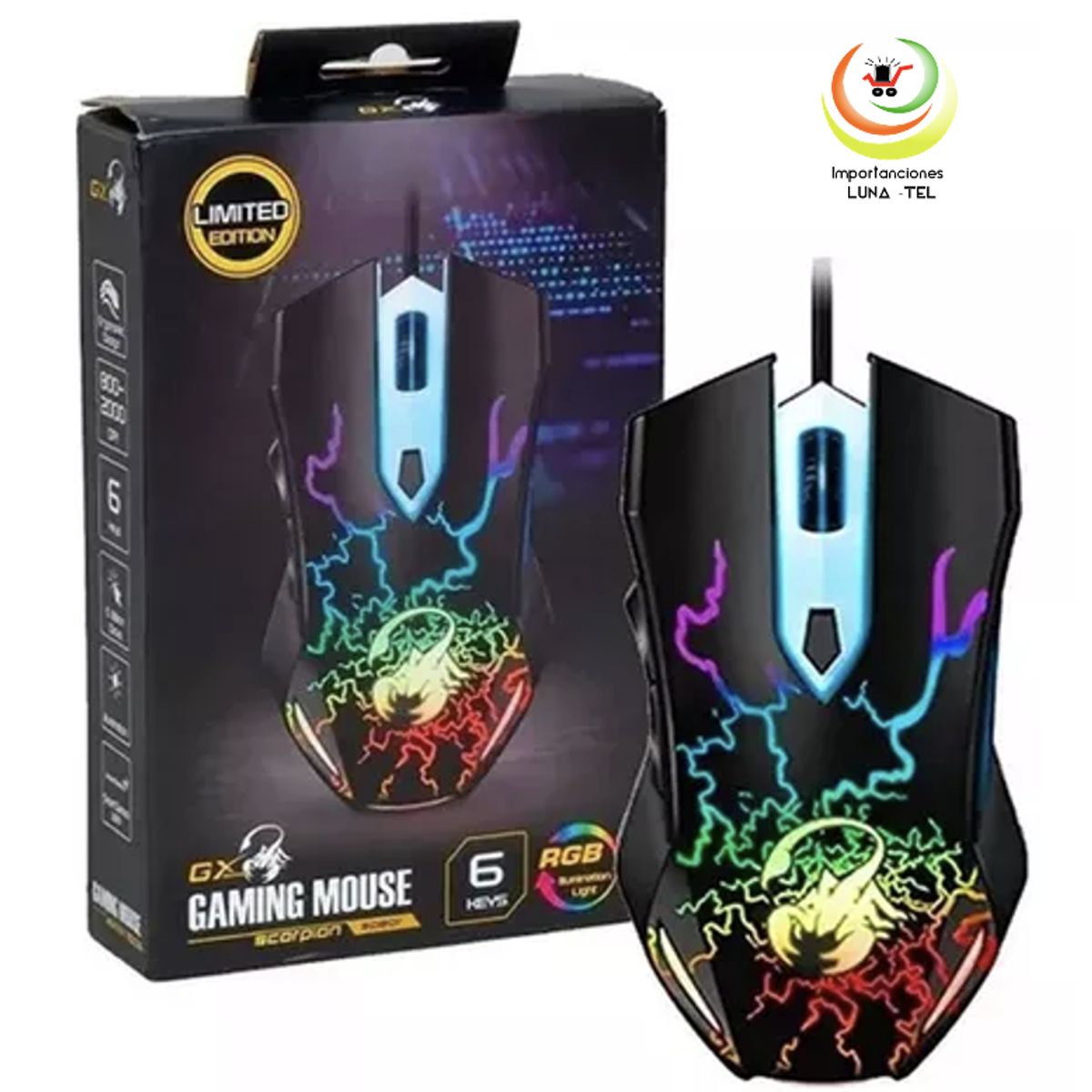 GENIUS - MOUSE GAMER SCORPION RGB LIMITED EDITION GENIUS
