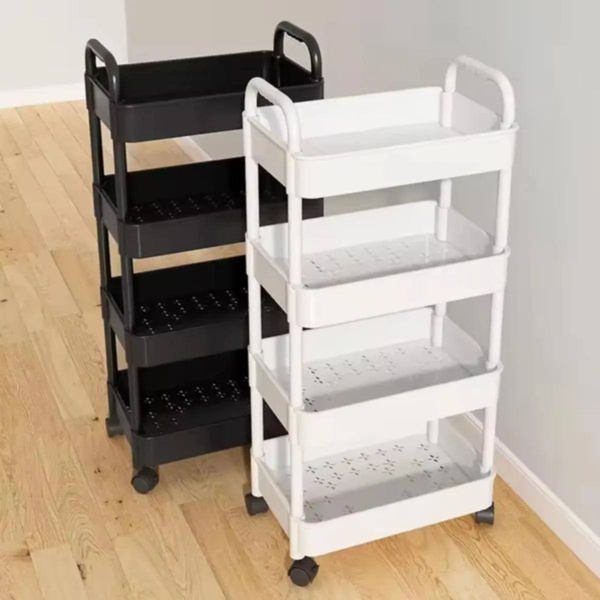 GENERICO - Verdulero Organizador Soporte de Cocina con Ruedas de 4 pisos