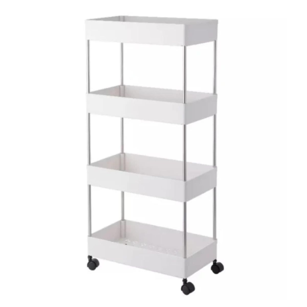 GENERICO - Organizador Verdulero Soporte de Cocina con Ruedas de 4 pisos