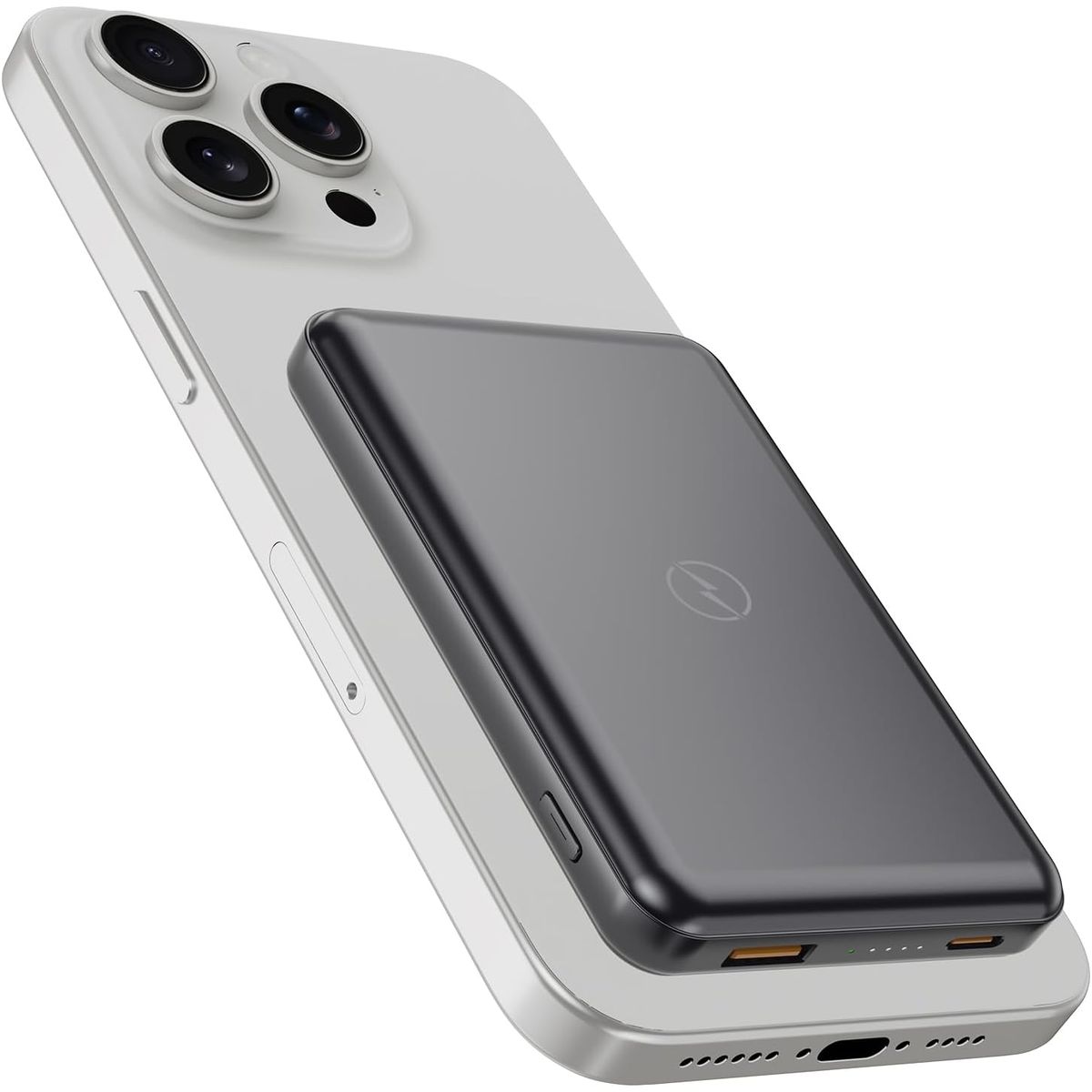 GENERICO - Cargador Portatil Bateria p/ iPhone 16 Plus Pro Max 15 al 11 Magsafe