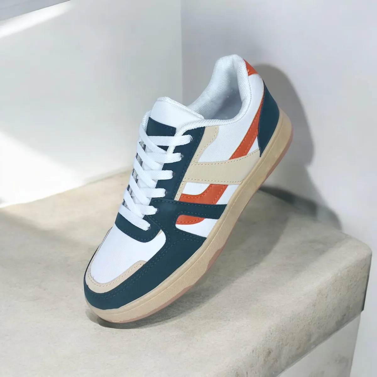 GENERICO - ZAPATILLA PARA HOMBRE NEW PIONEERS BLANCO VERDE -B05