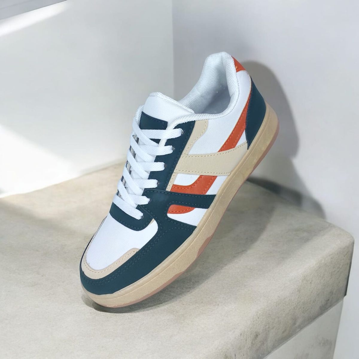 GENERICO - ZAPATILLA PARA HOMBRE NEW PIONEERS BLANCO VERDE -B05