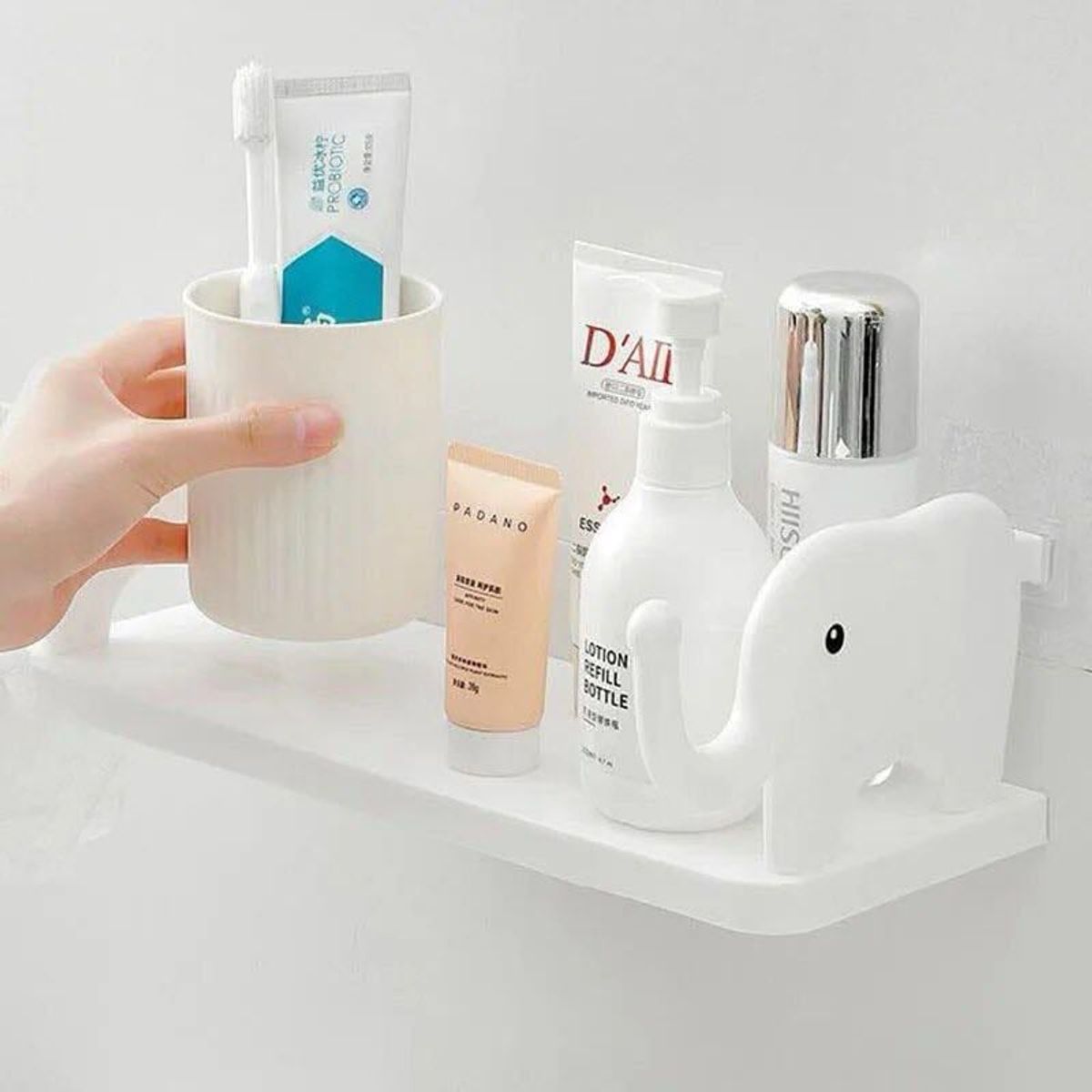 GENERICO - Estante Repisa Organizador de Baño Ducha y Tocador Elefante