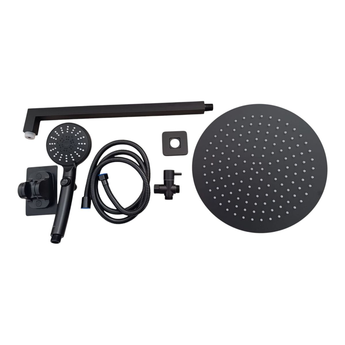 GENERICO - Combo Completo Ducha 30cm + brazo 40cm + Desviador + ducha teléfono