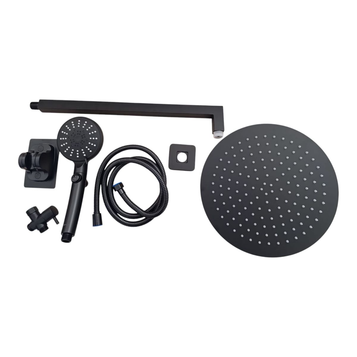 GENERICO - Combo Completo Ducha 30cm + brazo 40cm + Desviador + ducha teléfono