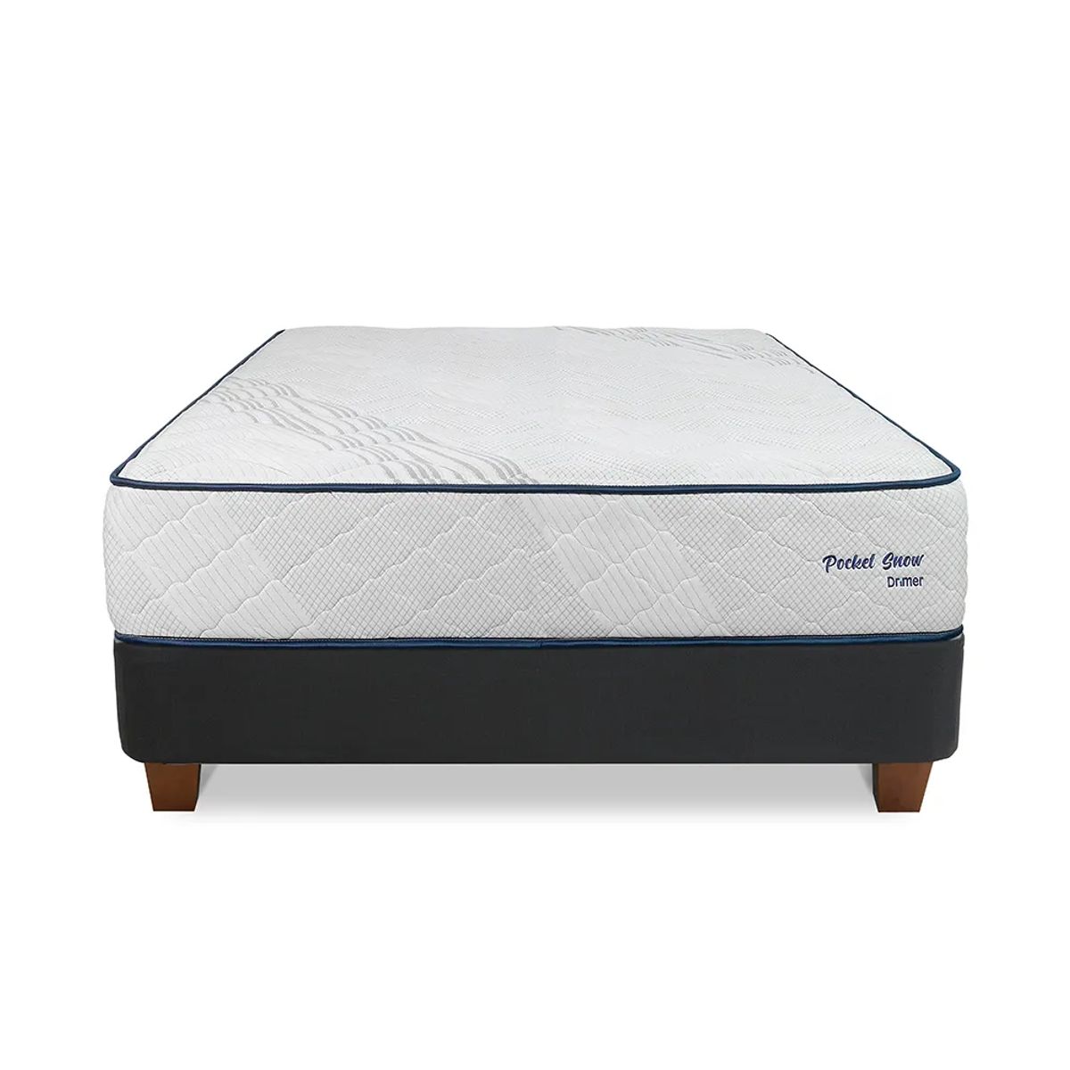 DRIMER - Cama Americana Pocket Snow 2 Plazas