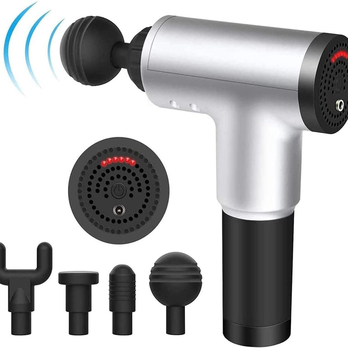 GENERICO - Pistola De Masajes Recargable Inalámbrica Fascial Gun 6 Velocidades