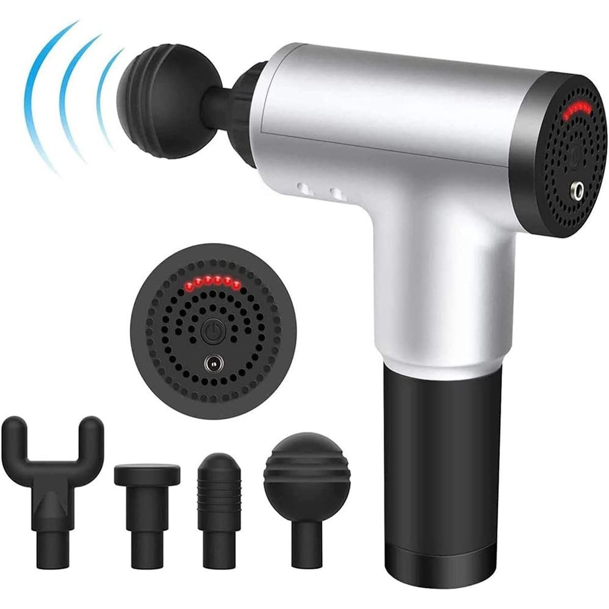 GENERICO - Pistola De Masajes Recargable Inalámbrica Fascial Gun 6 Velocidades