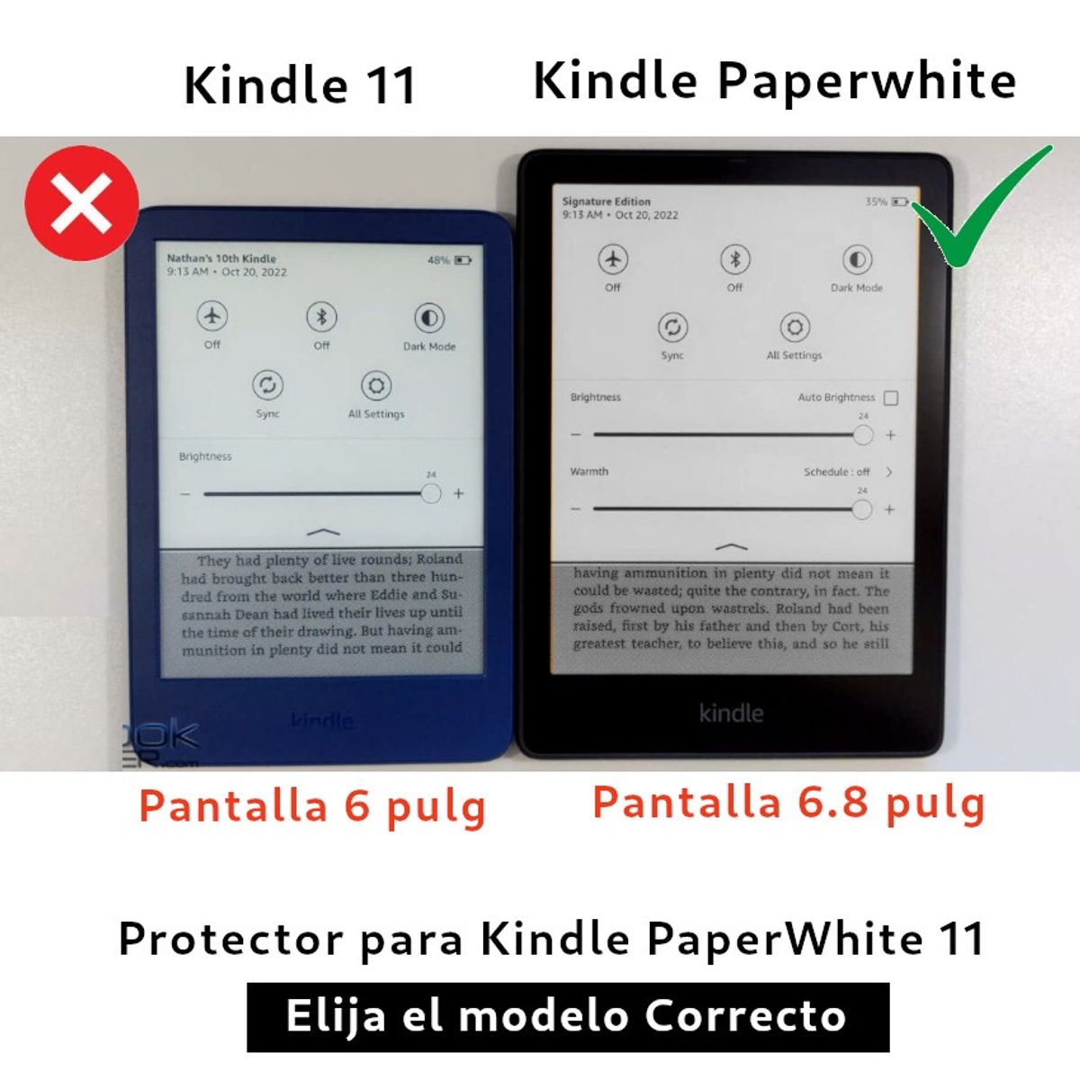 GENERICO - Smart Sleep Cover Protector Kindle PaperWhite 11 6,8”
