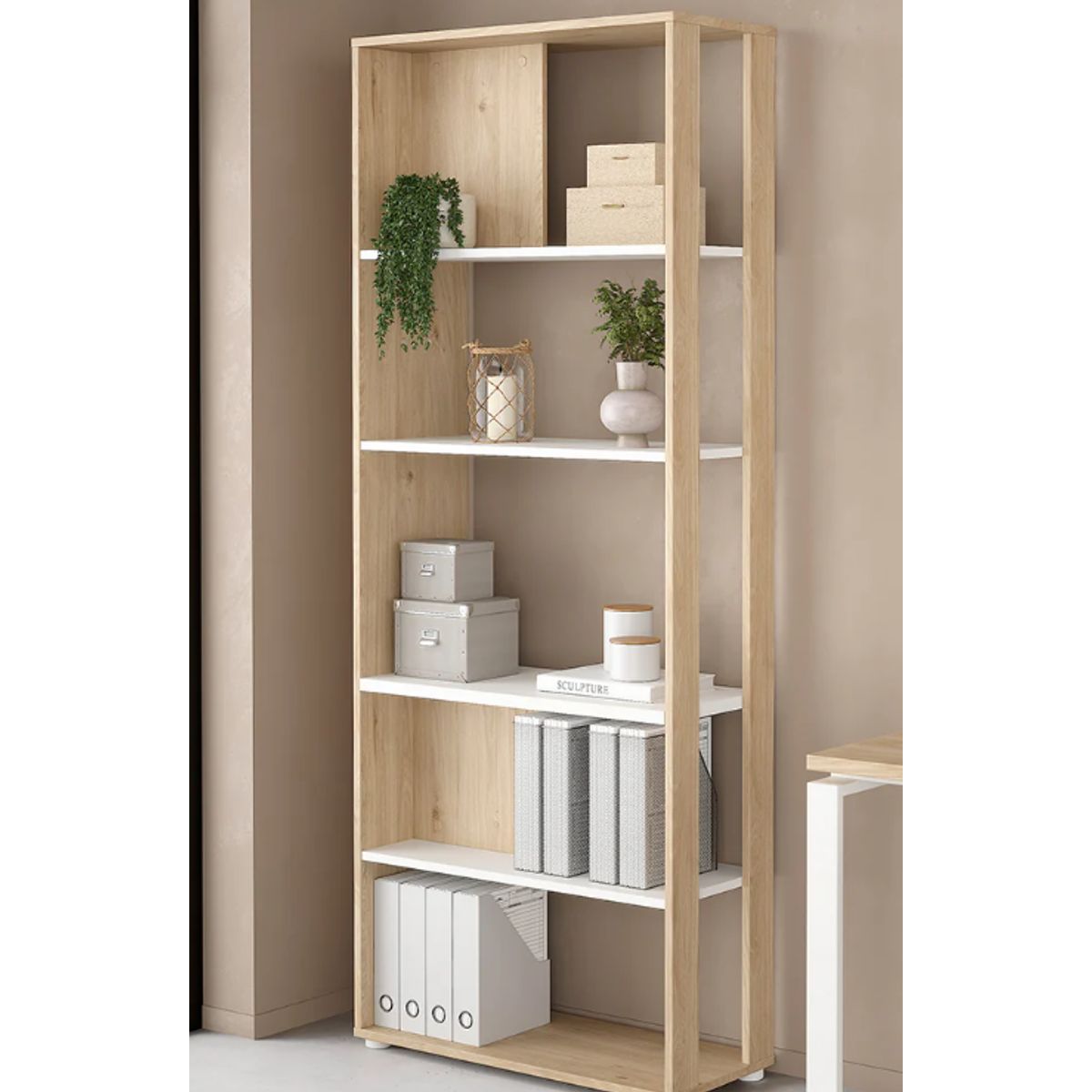 NACION MUEBLES - LIBRERO NACION MUEBLES ELECTROLUX COLOR MADERA