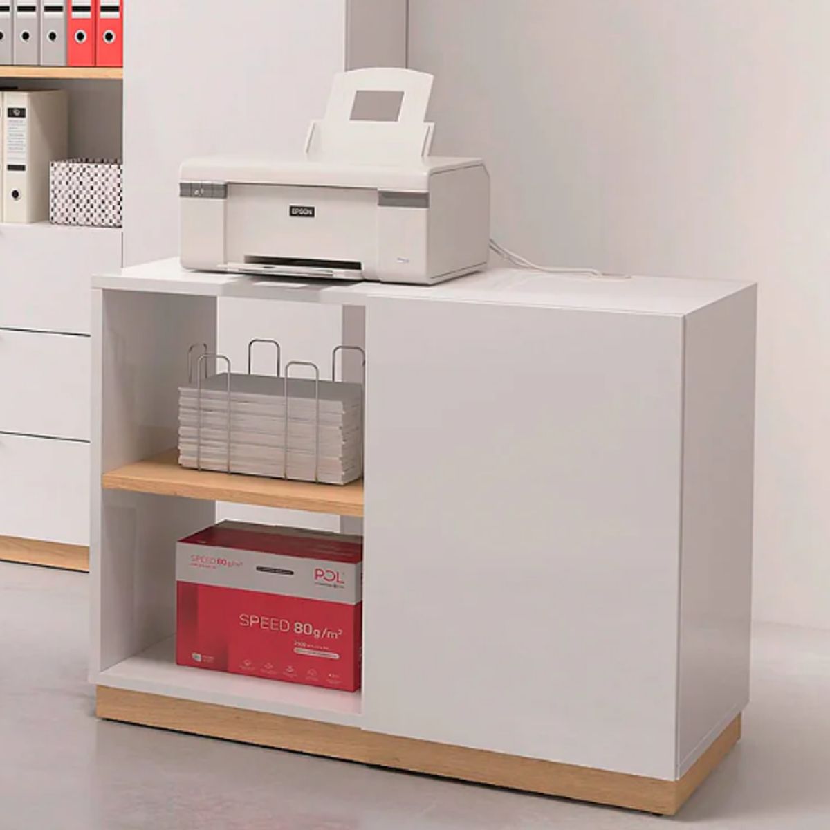 NACION MUEBLES - LIBRERO NACION MUEBLES KARLA COLOR MADERA