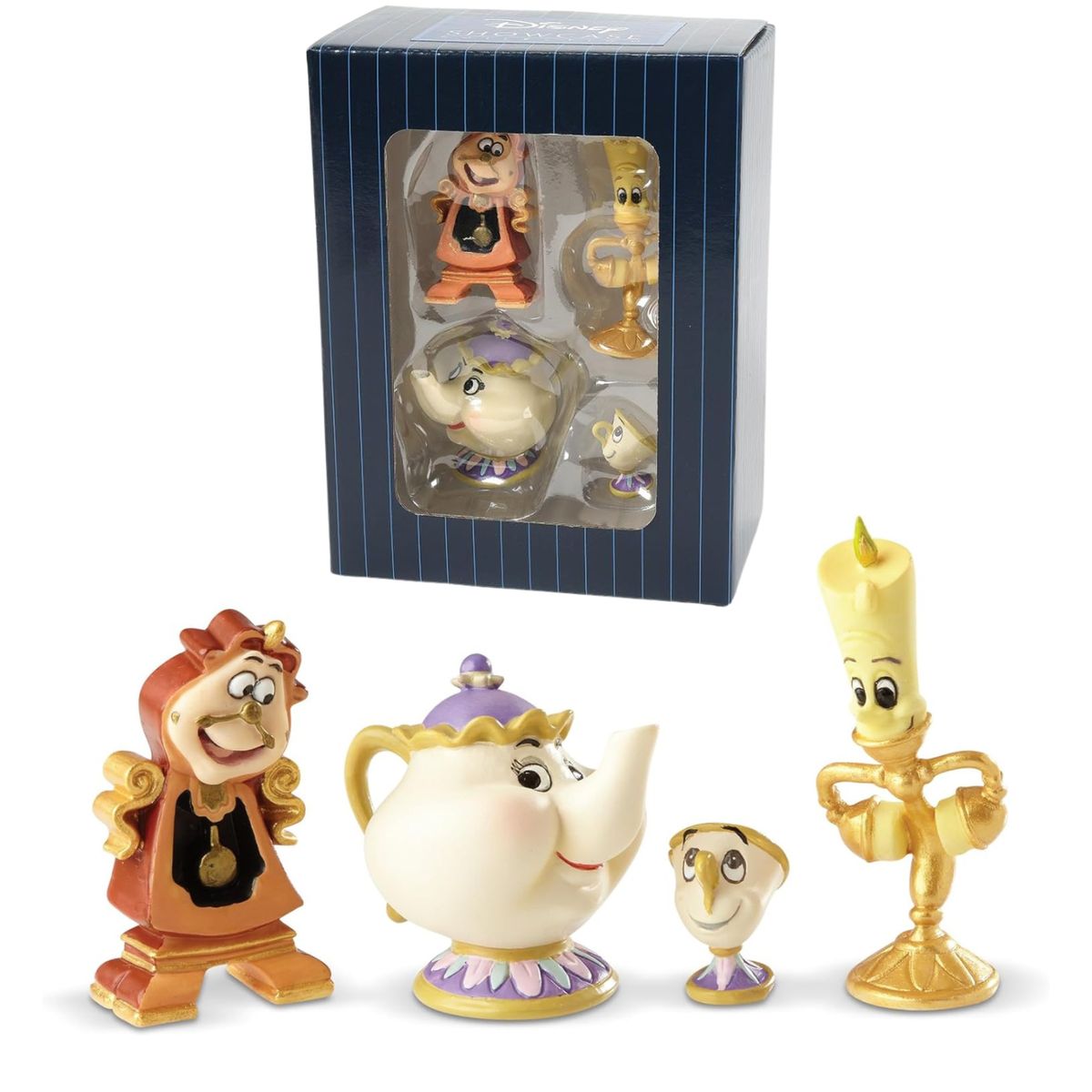 DISNEY - Set de Te La Bella y La Bestia Mrs Potts Chip miniaturas set