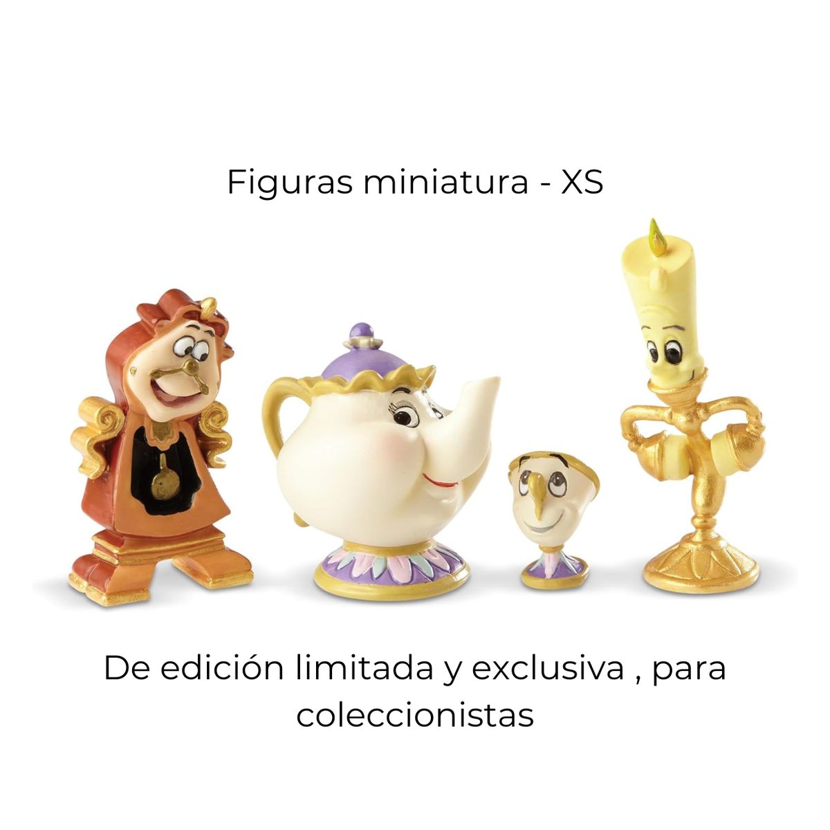 DISNEY - Set de Te La Bella y La Bestia Mrs Potts Chip miniaturas set