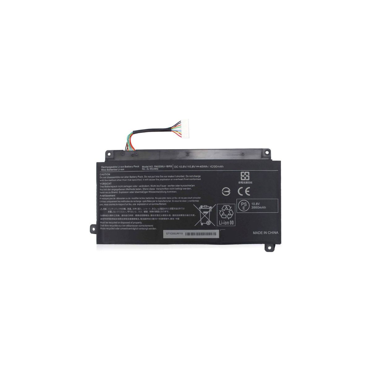 OEM - Batería para Laptop Toshiba PA5208. SATELITE P55W,  E45W,    P55 CW
