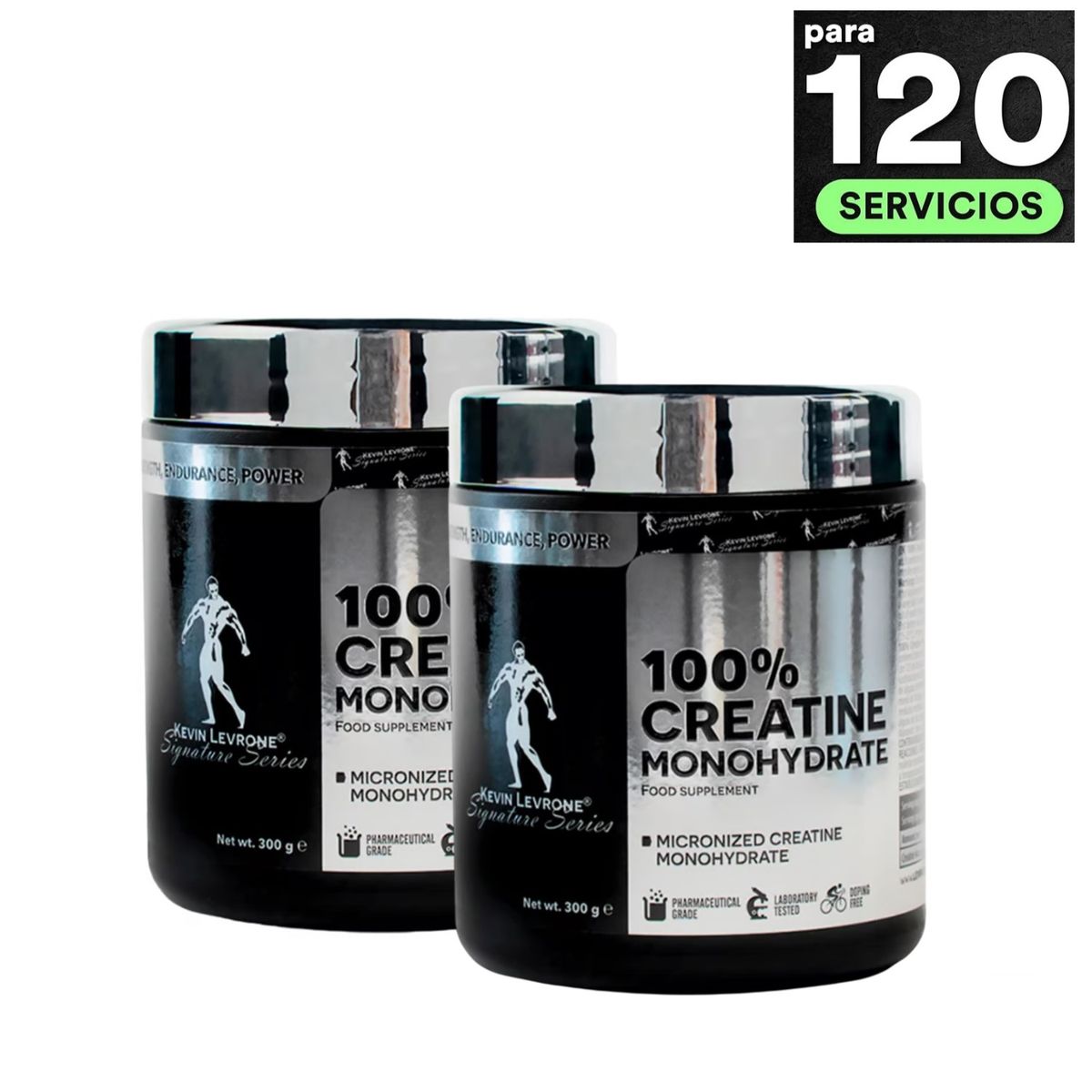 KEVIN LEVRONE - Pack x2 Creatina Monohidratada Kevin Levrone 300GR