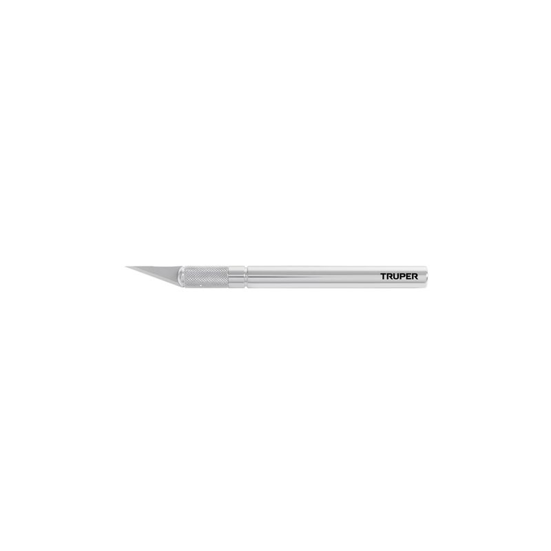TRUPER - Exacto 6" profesional con 5 cuchillas de acero SK2, Truper