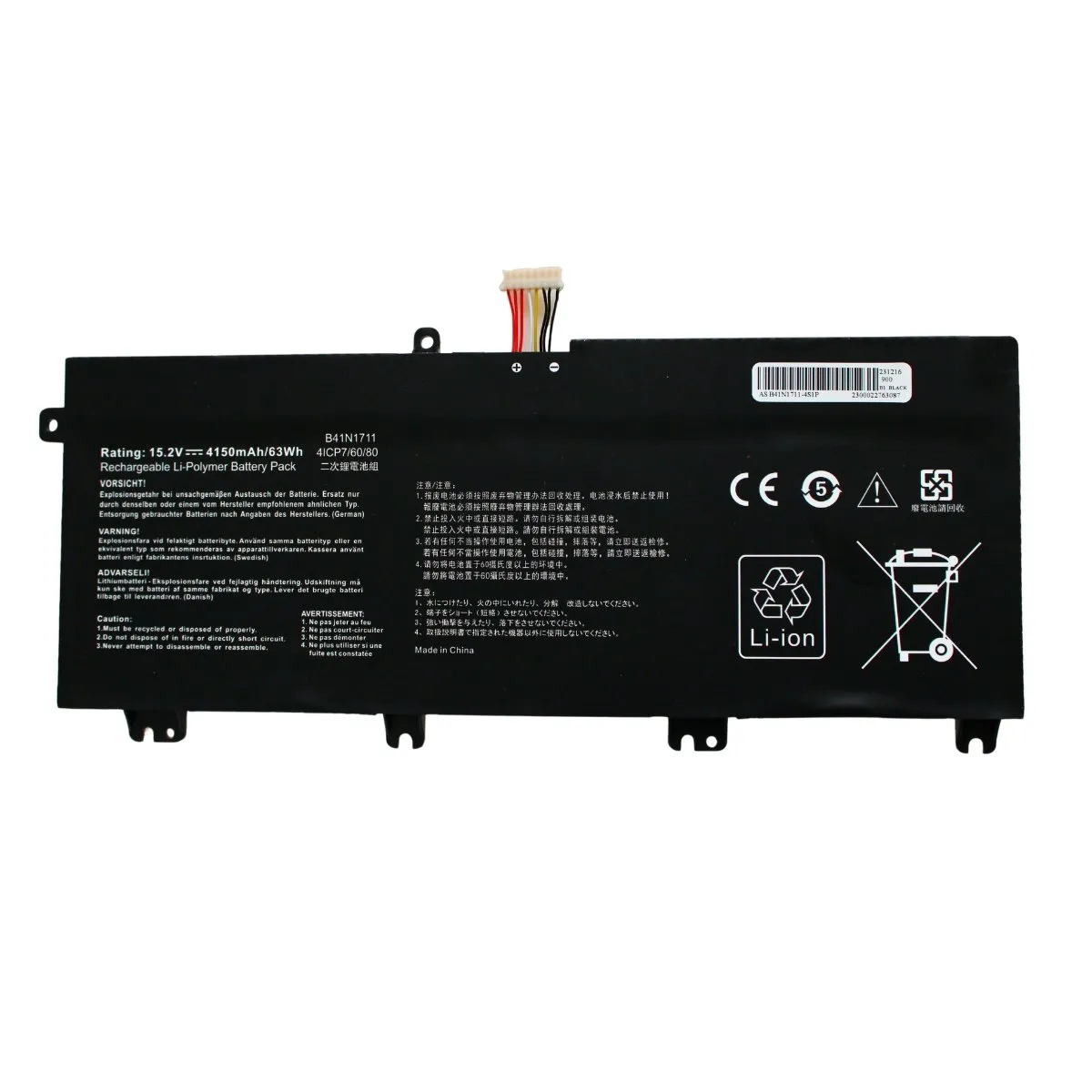 ASUS - Batería Para Laptop Asus B41N1711 GL503 Tipo A