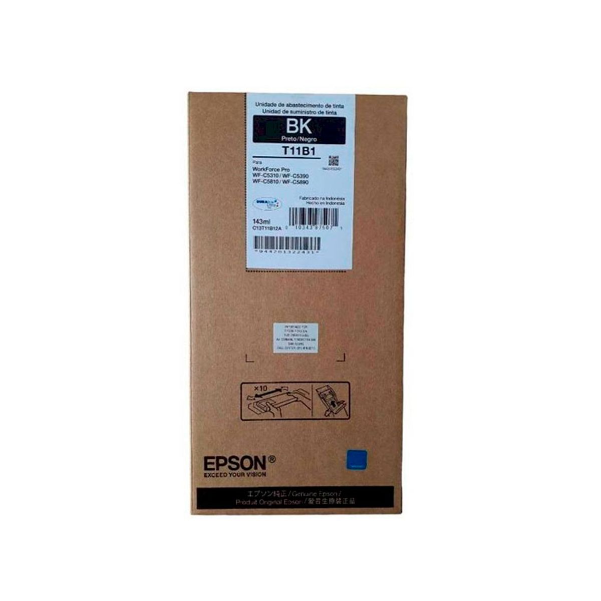 EPSON - Cartucho de Tinta Negra Epson T11B120-AL - 10,000 Páginas Original