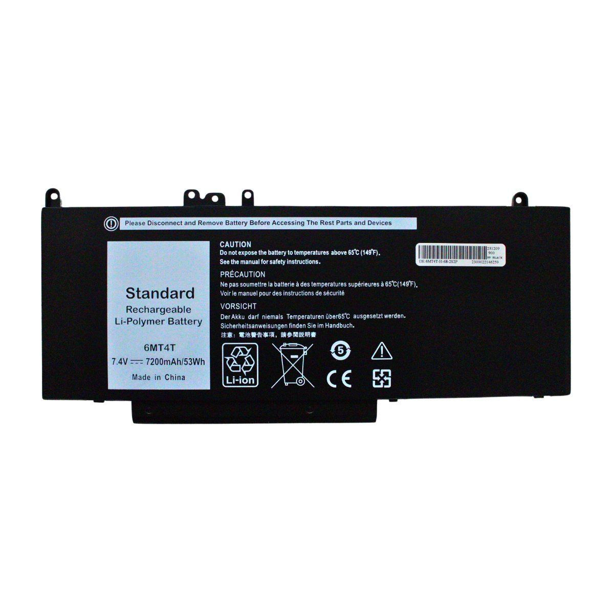 DELL - Batería Para Laptop Dell 6MT4T Latitude E5470 E5570