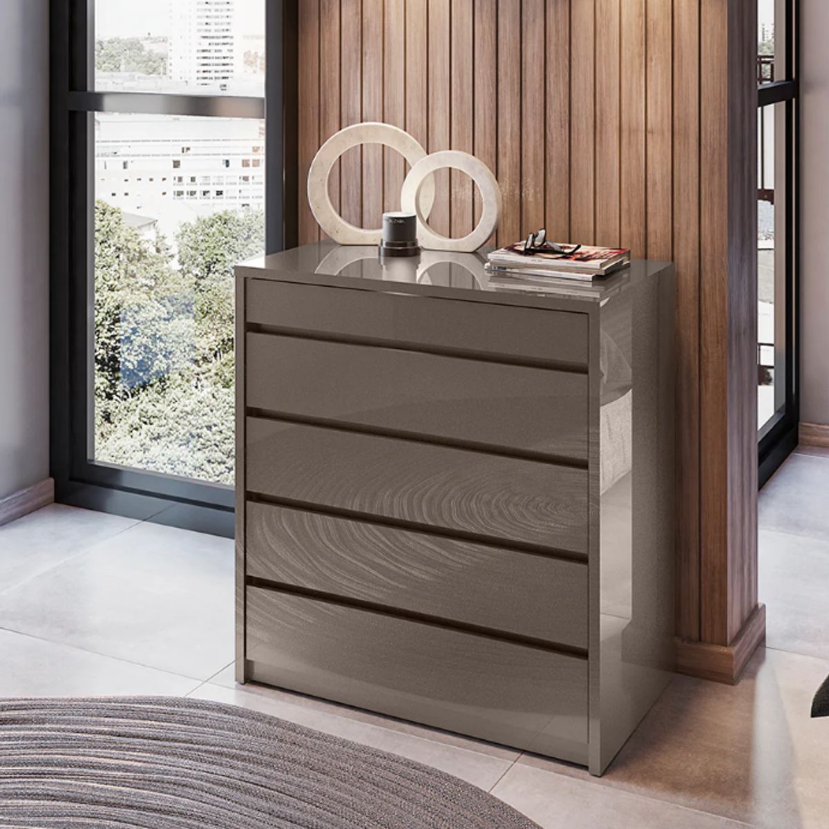 NACION MUEBLES - CAJONERA NACION MUEBLES VALENCIA COLOR MARRÓN