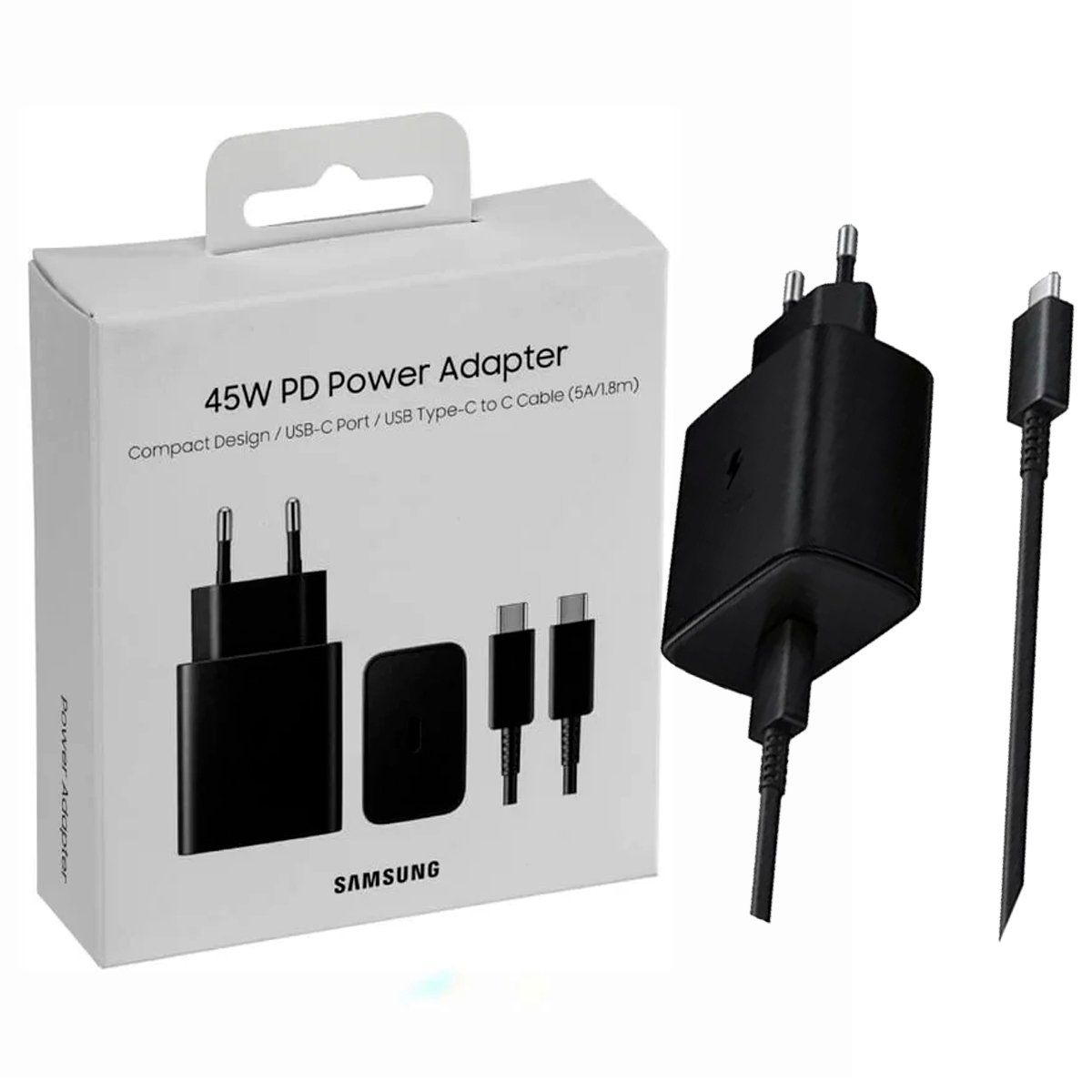 SAMSUNG - Cargador Samsung 45watts para Galaxy S25 Ultra