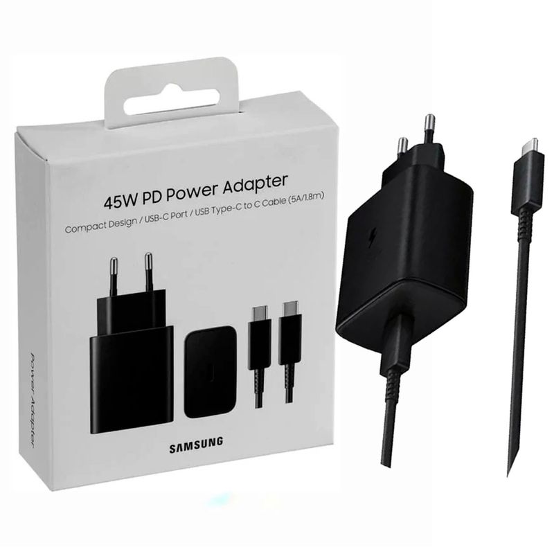 SAMSUNG - Cargador Samsung 45watts para Galaxy S25 Ultra