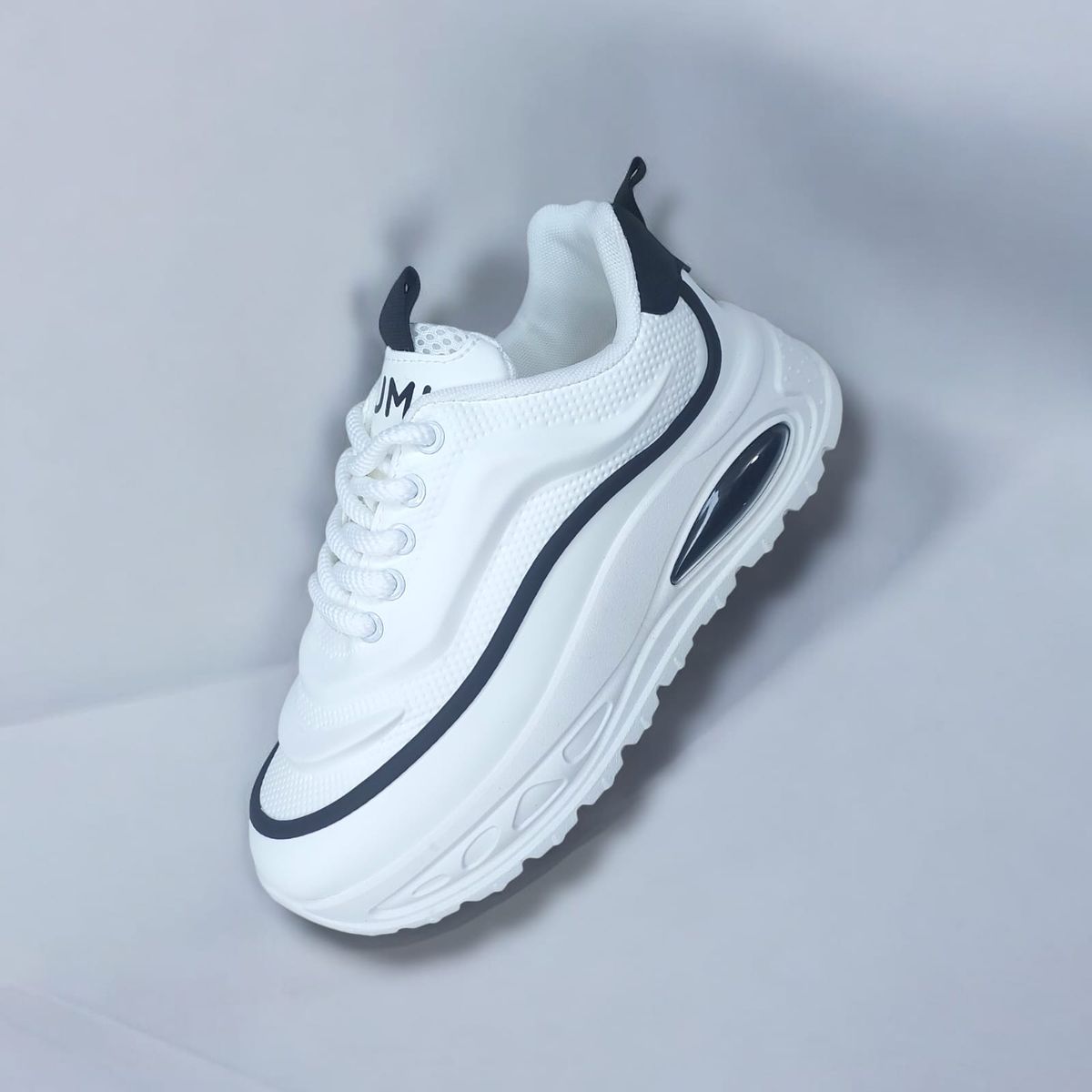 GENERICO - ZAPATILLA PARA HOMBRE YUMI ONDA BLANCO NEGRO - YN1009