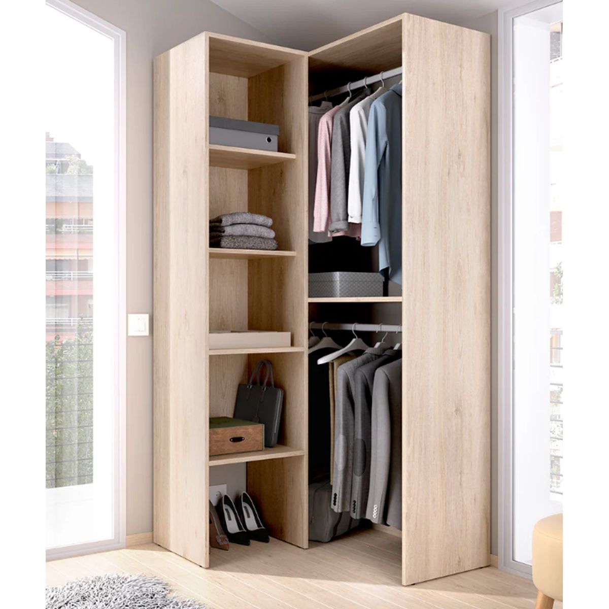 NACION MUEBLES - ARMARIO NACION MUEBLES MISTERIS COLOR ROBLE