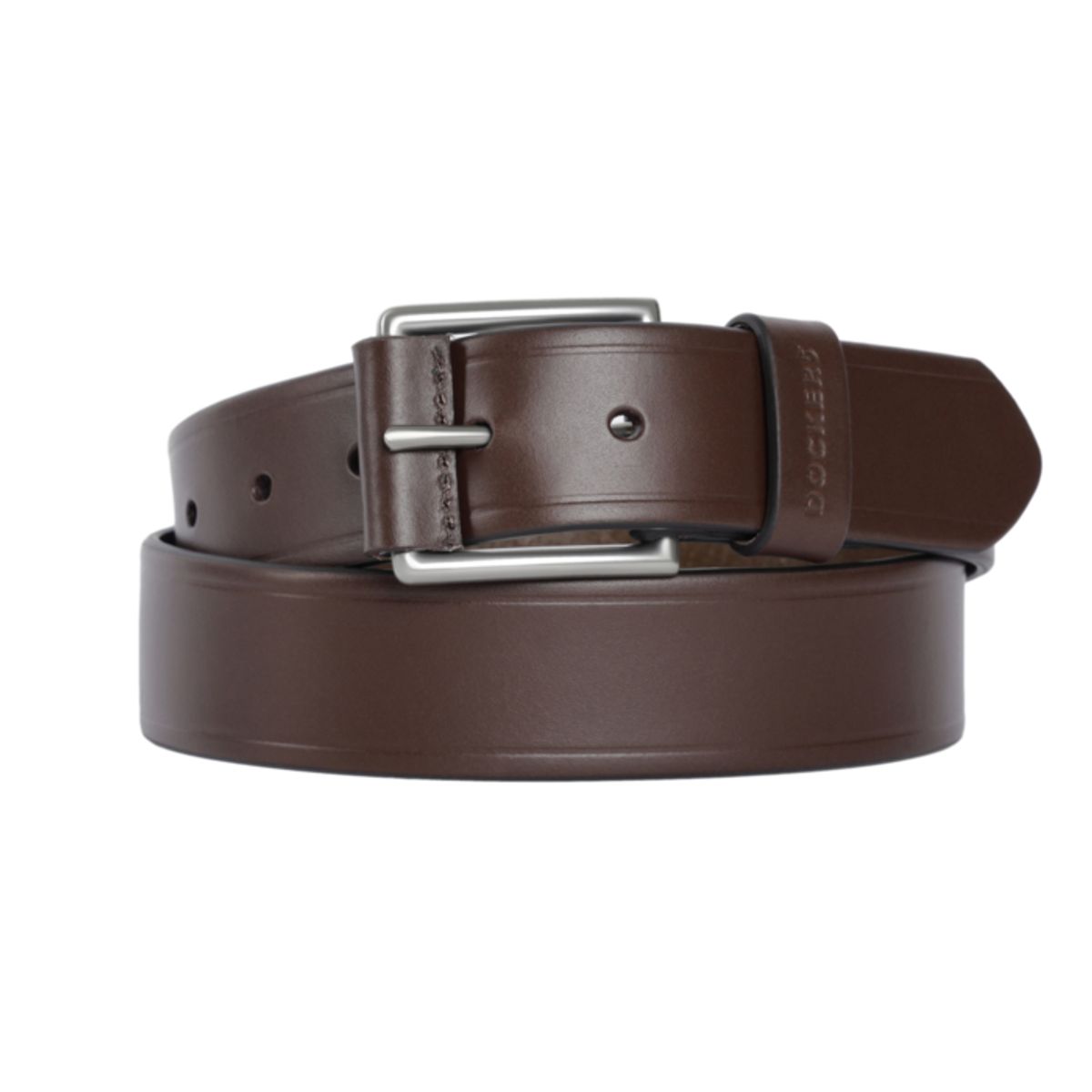 DOCKERS - Correa Hombre Una Cara Café Dockers