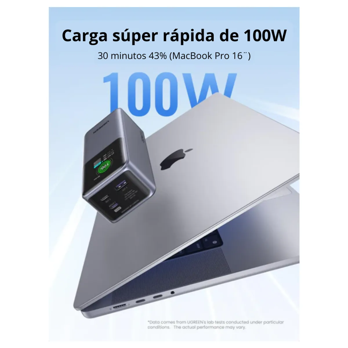 UGREEN - Power Bank Ugreen 20000mah Carga Rápida Mackbook 130w Con Pantalla