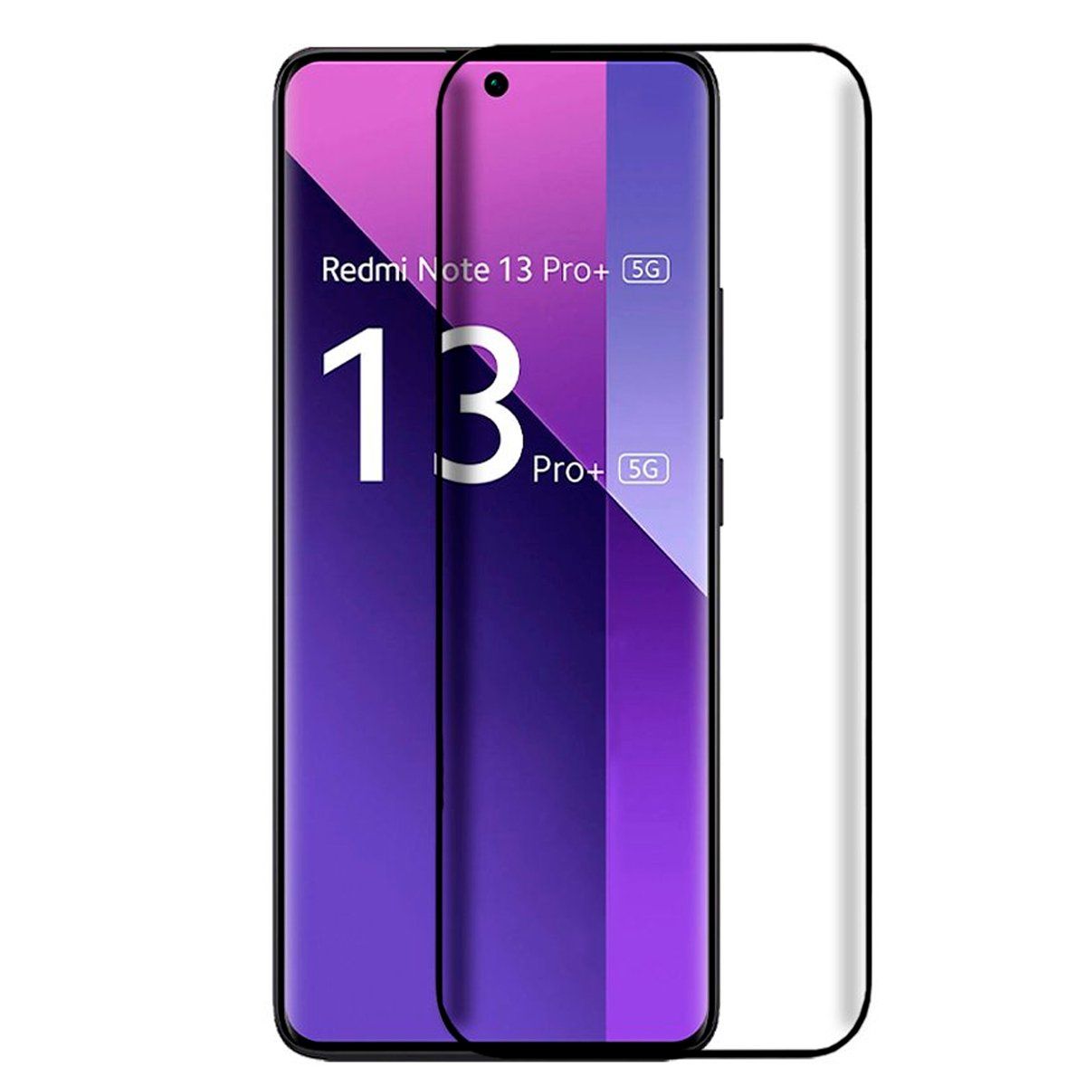 GENERICO - Mica de Vidrio Full Glue Compatible con Redmi Note 13 Pro Plus