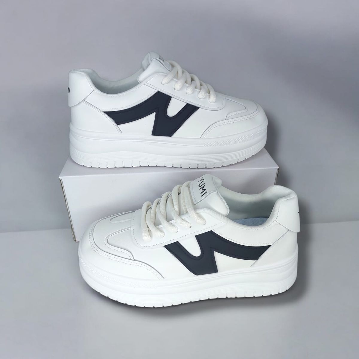 GENERICO - ZAPATILLA DE MUJER YUMI N BLANCONEGRO- AT1025